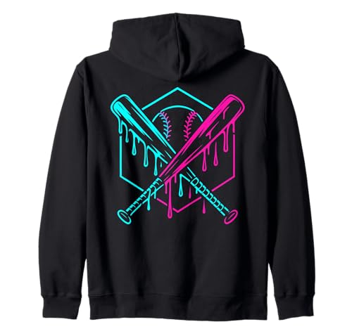 Baseball Drip für Jungen Drippy Design Jugend Mädchen Baseball Kapuzenjacke von Trendy Drippy Sports Apparel for Boys and Youth