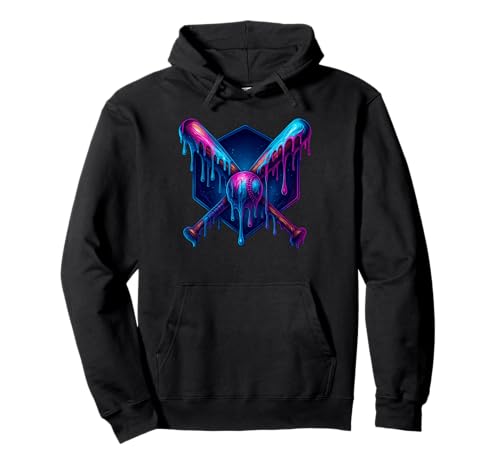 Baseball Drip für Jungen Drippy Design Jugend Mädchen Baseball Pullover Hoodie Baseball Drip für Jungen Drippy Design Jugend Mädchen Baseball Pullover Hoodie von Trendy Drippy Sports Apparel for Boys and Youth