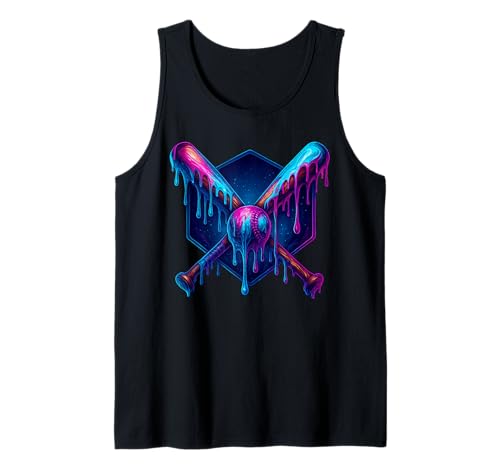 Baseball Drip für Jungen Drippy Design Jugend Mädchen Baseball Tank Top von Trendy Drippy Sports Apparel for Boys and Youth