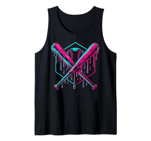 Baseball Drip für Jungen Drippy Design Jugend Mädchen Baseball Tank Top von Trendy Drippy Sports Apparel for Boys and Youth