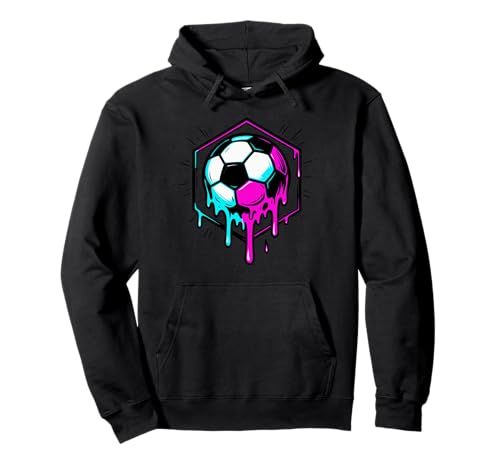 Fußball Drip für Jungen Drippy Design Jugend Jungen Fußball Pullover Hoodie von Trendy Drippy Sports Apparel for Boys and Youth