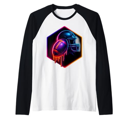 Fußball Drip für Jungen Drippy Design Jugend Mädchen American Raglan von Trendy Drippy Sports Apparel for Boys and Youth