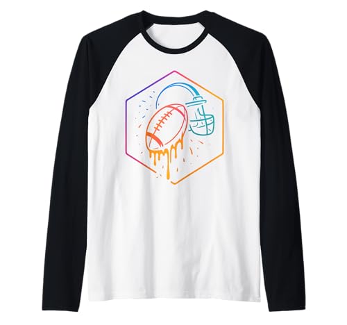 Fußball Drip für Jungen Drippy Design Jugend Mädchen Fußball Raglan von Trendy Drippy Sports Apparel for Boys and Youth