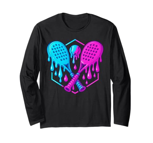 Padel Drip für Jungen Drippy Design Jugend Mädchen Padel Langarmshirt von Trendy Drippy Sports Apparel for Boys and Youth