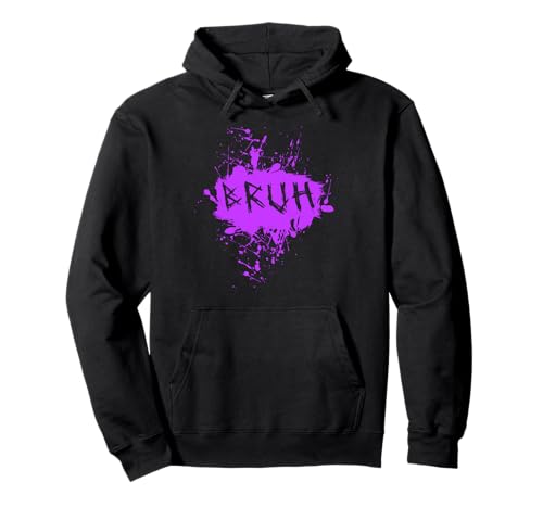 Bruh Lustiger Spruch Meme Bro Boy Mädchen Kinder Jugend Teenager Slang Pullover Hoodie von Trendy Funny Sayings Bruh Meme Video Game co.