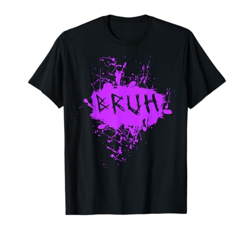 Bruh Lustiger Spruch Meme Bro Boy Mädchen Kinder Jugend Teenager Slang T-Shirt von Trendy Funny Sayings Bruh Meme Video Game co.