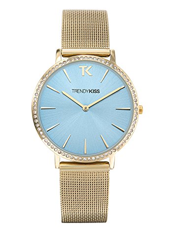 Trendy Kiss Damen Analog Quarz Uhr mit Edelstahl Armband TMG10090-05 von Trendy Kiss