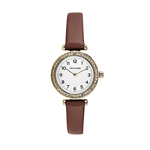 Trendy Kiss Damen Analog Quarz Uhr mit Leder Armband TC10165-02 von Trendy Kiss