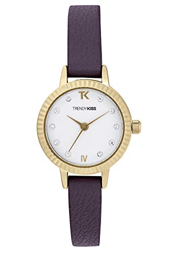 Trendy Kiss Damen Analog Quarz Uhr mit Leder Armband TG10135-01 von Trendy Kiss