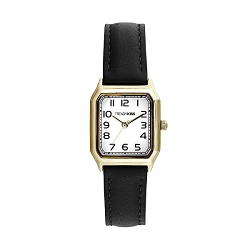 Trendy Kiss Damen Analog Quarz Uhr mit Leder Armband TG10162-01 von Trendy Kiss