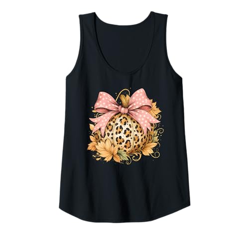 Damen Leopard Kürbis Schleife Herbst Outfit Niedlich Herbst Thanksgiving Tank Top Damen Leopard Kürbis Schleife Herbst Outfit Niedlich Herbst Thanksgiving Tank Top von Trendy Leopard Pumpkin Autumn Thanksgiving Outfits
