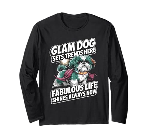 Modischer Hundeliebhaber für Damen und Herren, schickes Haustier, stilvoll, kleiner Hund Langarmshirt Modischer Hundeliebhaber für Damen und Herren, schickes Haustier, stilvoll, kleiner Hund Langarmshirt von Trendy Pet Owners Stylish Dog Breed Cute Fan Tees
