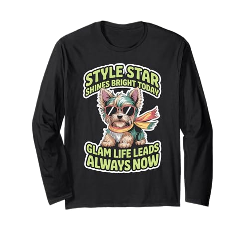 Modischer Hundeliebhaber für Damen und Herren, schickes Haustier, stilvoll, kleiner Hund Langarmshirt Modischer Hundeliebhaber für Damen und Herren, schickes Haustier, stilvoll, kleiner Hund Langarmshirt von Trendy Pet Owners Stylish Dog Breed Cute Fan Tees