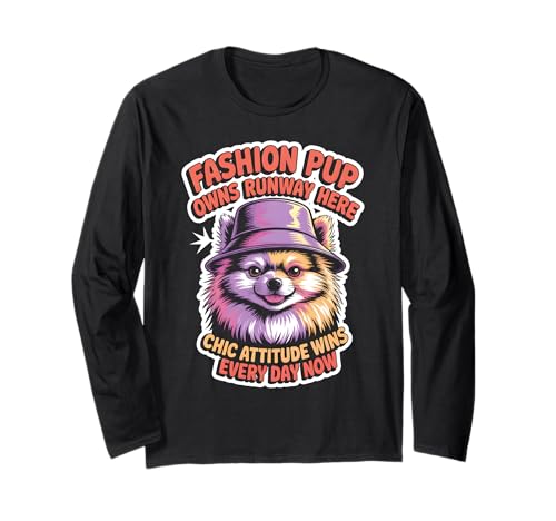Modischer Hundeliebhaber für Damen und Herren, schickes Haustier, stilvoll, kleiner Hund Langarmshirt Modischer Hundeliebhaber für Damen und Herren, schickes Haustier, stilvoll, kleiner Hund Langarmshirt von Trendy Pet Owners Stylish Dog Breed Cute Fan Tees