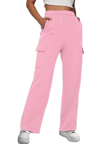 Trendy Queen Cargo Jogginghose für Frauen Y2k Freizeitkleidung 2023, Pink, M von Trendy Queen