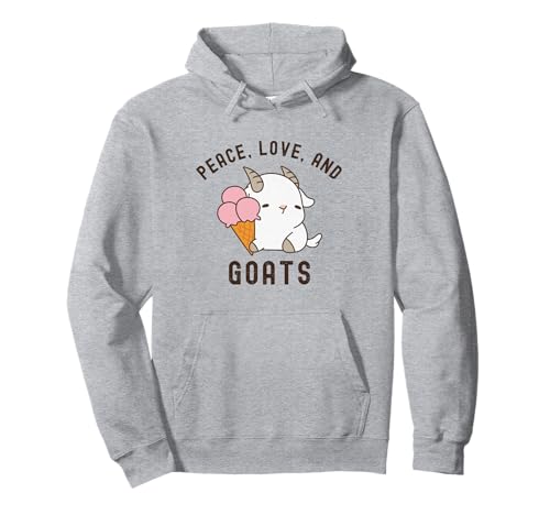 Süßes Bauernhoftier von Peace Love and Goats für Damen und Mädchen Pullover Hoodie von Trendy Retro Vintage Animal and Summer by D