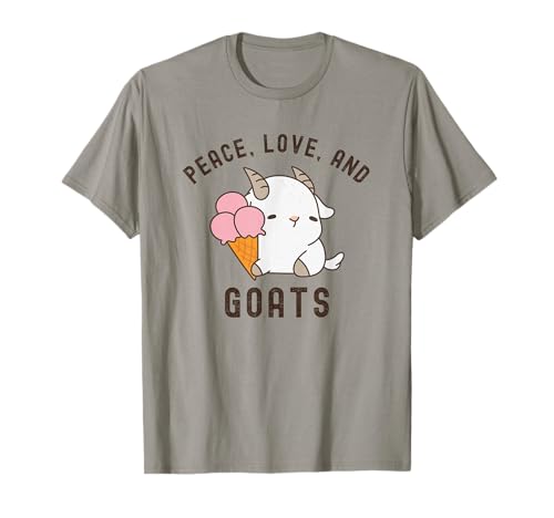 Süßes Bauernhoftier von Peace Love and Goats für Damen und Mädchen T-Shirt von Trendy Retro Vintage Animal and Summer by D