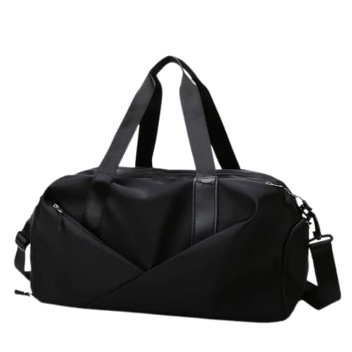 Duffle Bag, Turnbeutel für Damen, Separate Schuhe Fach Yoga Tasche, Nass und Trocken Trennung Strandtasche, schwarz, Large Duffle Bag, Turnbeutel für Damen, Separate Schuhe Fach Yoga Tasche, Nass und Trocken Trennung Strandtasche, schwarz, Large von Trendy Tandi