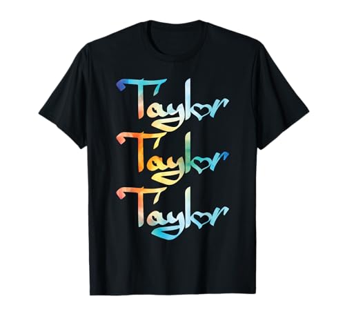 Girl Retro Taylor First Name Personalized Groovy 70's 80's T-Shirt Girl Retro Taylor First Name Personalized Groovy 70's 80's T-Shirt von Trendy Today