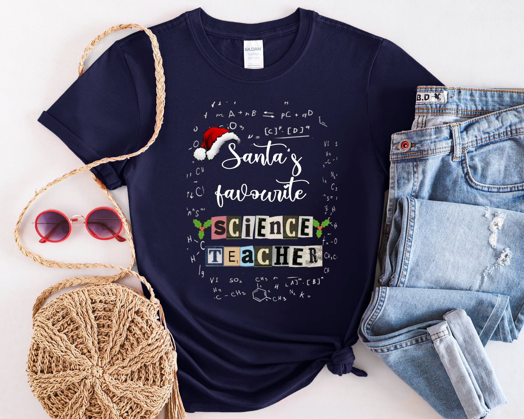 Chemie-Shirt, Wissenschafts-Shirt, Wissenschafts-Lehrer-Hemd, Biologie-Hemd, Nerd-Hemd, Wissenschaftler-T-stück, Weihnachtslehrer von TrendyBee92