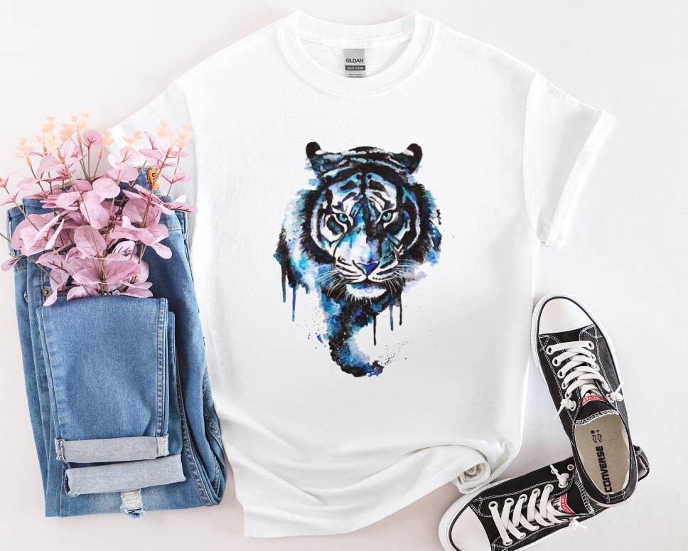 Tiger Shirt, Tshirt, Grafik T-Shirt, Gesicht Liebhaber Geschenk, König Unisex Tier Shirt von TrendyBee92