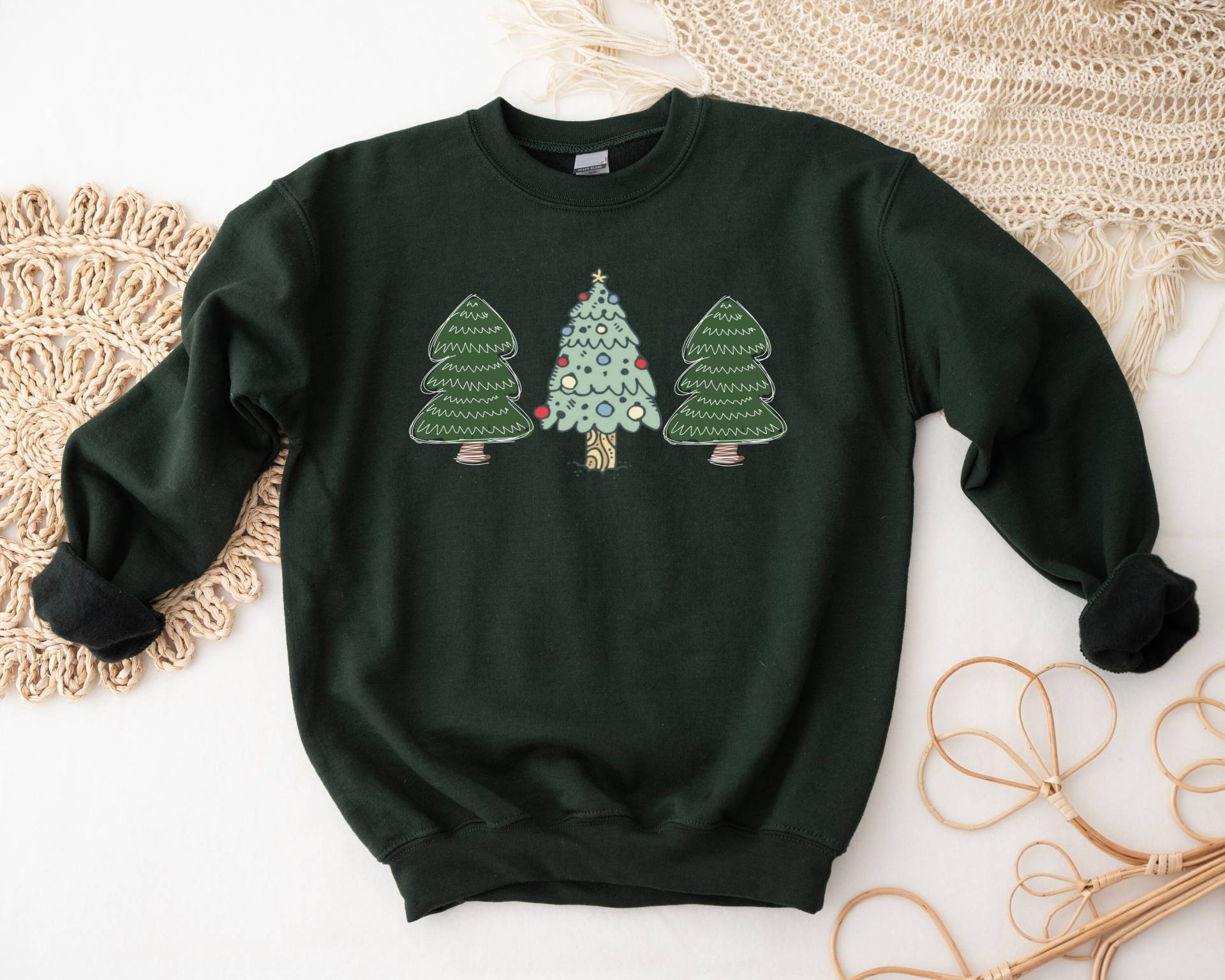 Weihnachtsbaum Sweatshirt|Weihnachtsbaum Sweatshirt|Süßer Baum Sweatshirt|Kiefer Sweatshirt|Weihnachts Sweatshirt|Farm Fresh Xmas von TrendyBee92