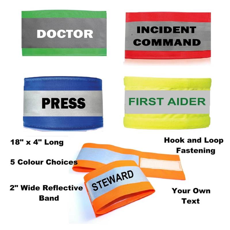 Armband Benutzerdefinierte Print Doctor Steward Press Volunteer Gelb Orange Rot Grün Blau Reflektierende Hivis Arm-Band Unbedruckt Maßgeschneidert Armband Benutzerdefinierte Print Doctor Steward Press Volunteer Gelb Orange Rot Grün Blau Reflektierende Hivis Arm-Band Unbedruckt Maßgeschneidert von TrendyCraftsShop