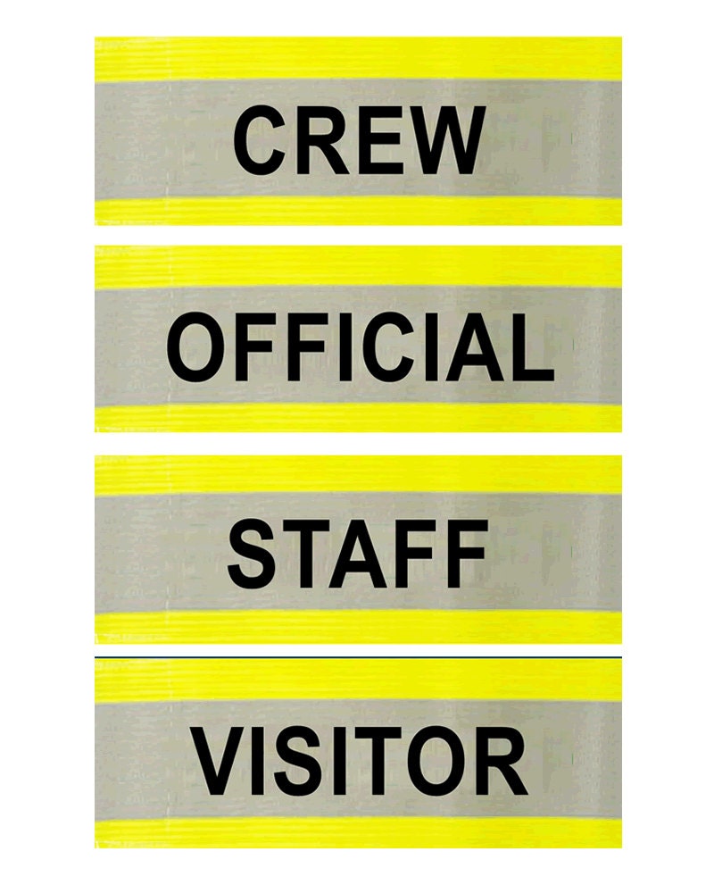 Armband Reflektierende Sicherheit Hi Vis Gelb Orange Visitor Crew Band Id Größenverstellbar Armband Reflektierende Sicherheit Hi Vis Gelb Orange Visitor Crew Band Id Größenverstellbar von TrendyCraftsShop