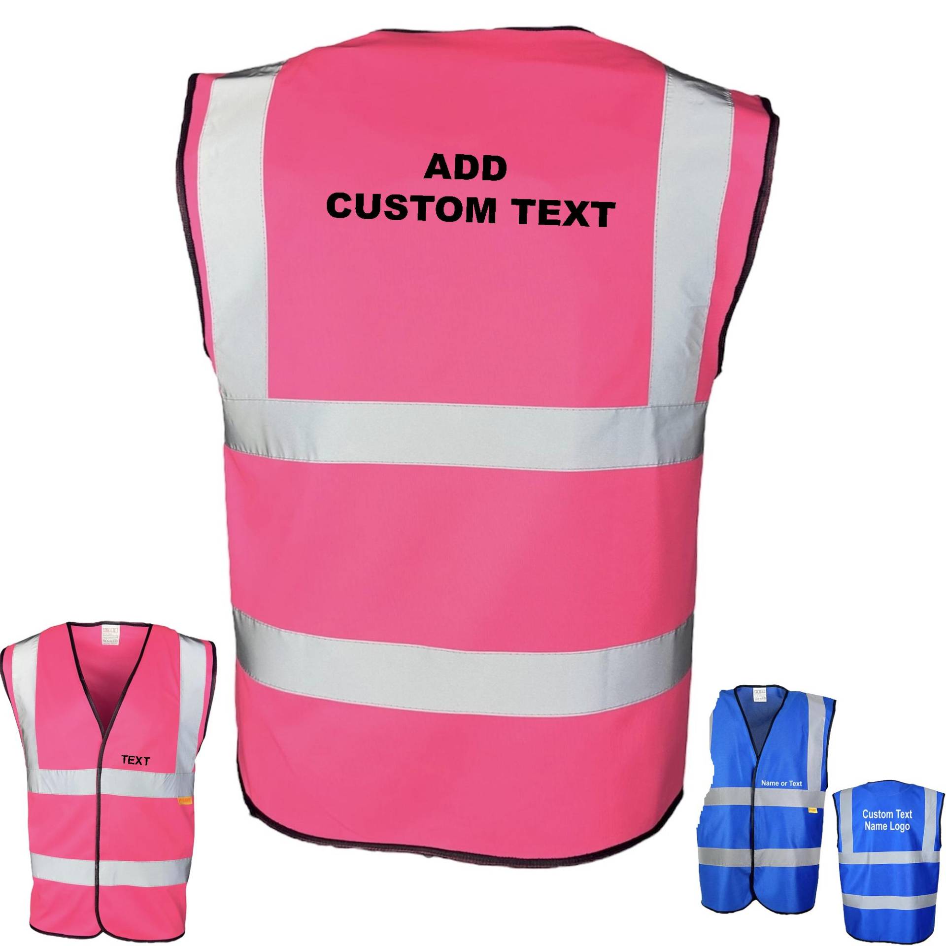Individuell Bedruckte Farbige Erwachsenenwesten Nach Maß Namen Hinzufügen Text Blanks Hi Vis Reflective Blau Rosa Rot Schwarz Grün Weiß Gelb Individuell Bedruckte Farbige Erwachsenenwesten Nach Maß Namen Hinzufügen Text Blanks Hi Vis Reflective Blau Rosa Rot Schwarz Grün Weiß Gelb von TrendyCraftsShop