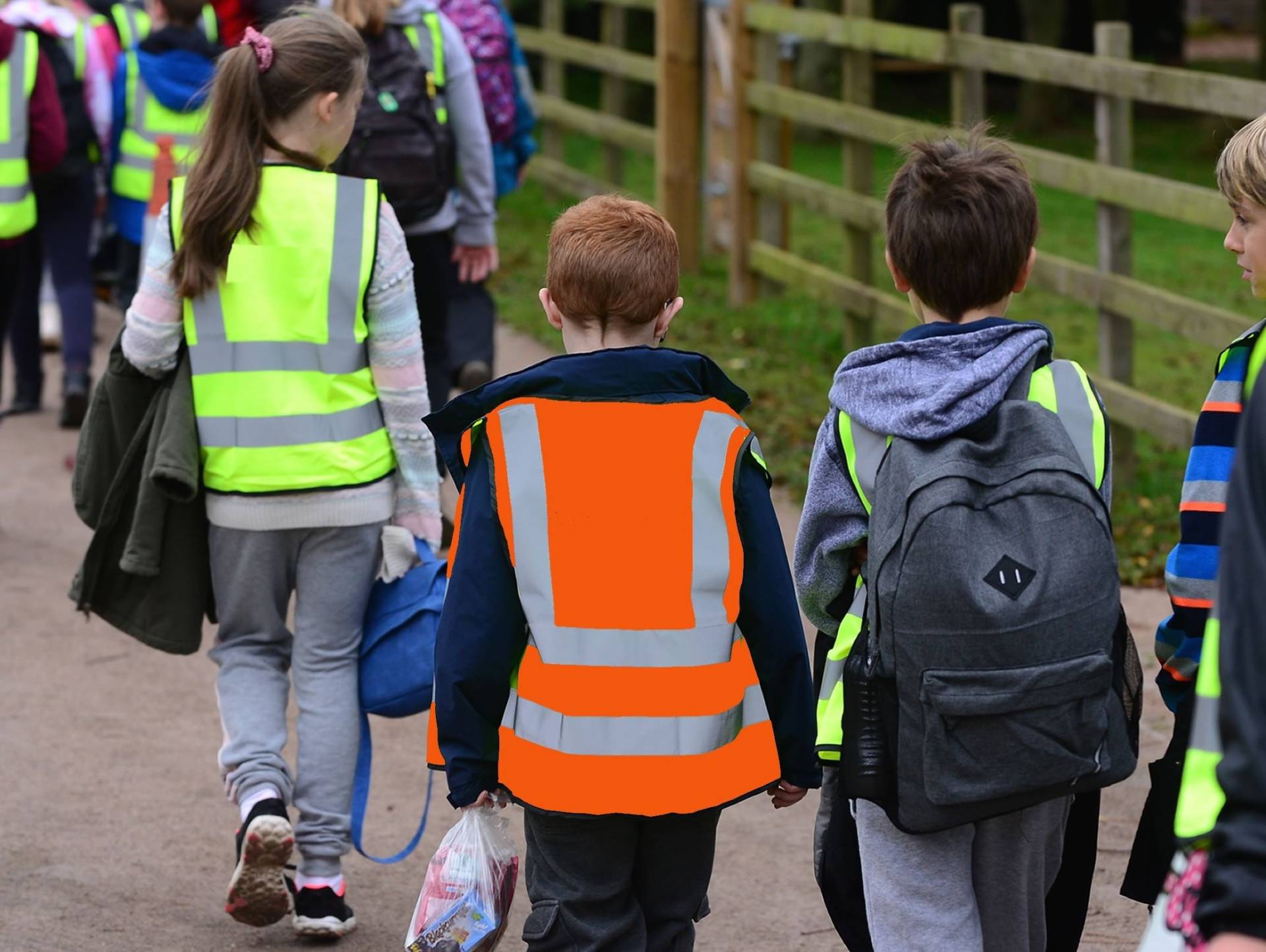 Reflektierende Hi Vis Sicherheitsweste Baby & Kinder Grössen, Orange Oder Gelb von TrendyCraftsShop