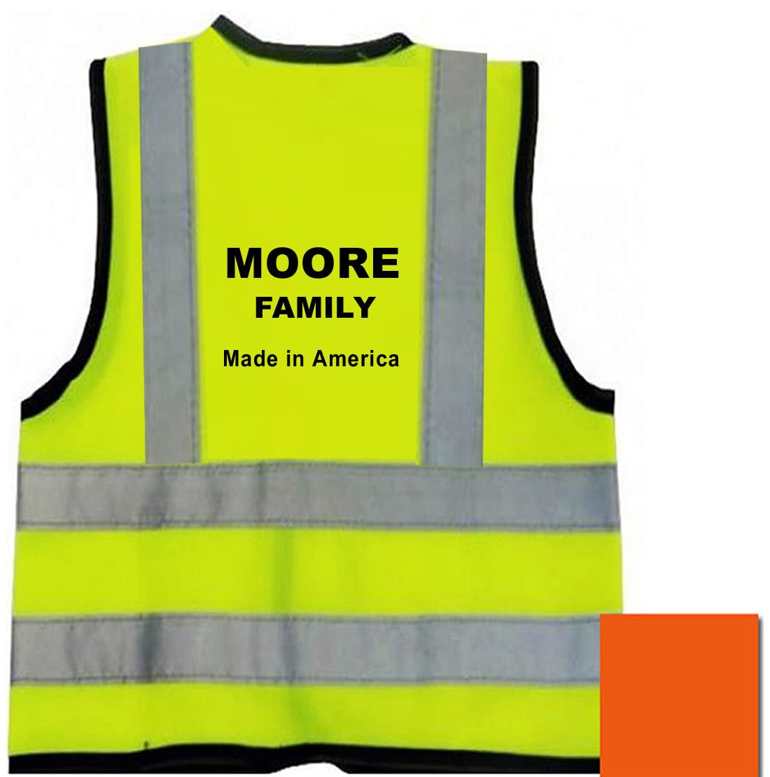 Weste Für Familientreffen, Kinderwesten, Namensaufdruck, Reflektierend, Safety Made America, Individuelles Logo, Text, Gelb, Orange, Gut Sichtbarer Weste Für Familientreffen, Kinderwesten, Namensaufdruck, Reflektierend, Safety Made America, Individuelles Logo, Text, Gelb, Orange, Gut Sichtbarer von TrendyCraftsShop
