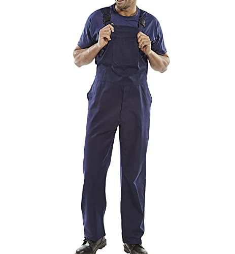 Herren Latzhose aus Baumwolle für Erwachsene, strapazierfähig, Arbeitskleidung, Overall, Hose, Marineblau Herren Latzhose aus Baumwolle für Erwachsene, strapazierfähig, Arbeitskleidung, Overall, Hose, Marineblau von TrendyFashion