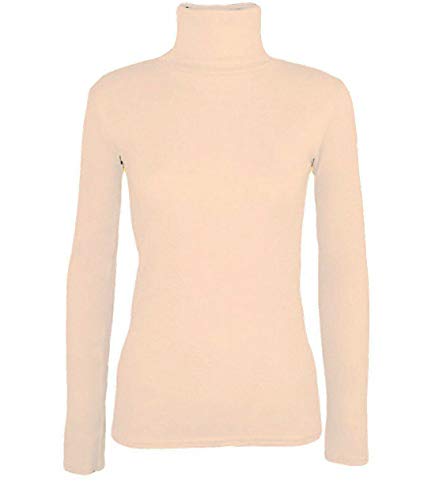 TrendyFashion Damen Rollkragenpullover, Stretch, Lange Ärmel, einfarbiges Oberteil Gr. 50-52, beige TrendyFashion Damen Rollkragenpullover, Stretch, Lange Ärmel, einfarbiges Oberteil Gr. 50-52, beige von TrendyFashion