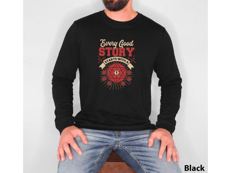 D&d Dungeon Master Spielmeister Dm Gm Rpg Tabletop Spiele D20 Langarm T-Shirt | Unisex von TrendyFindsCo