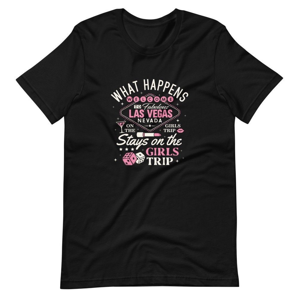 Las Vegas Bleibt Auf Girls Trip, Was Der Mädchenreise Passiert, Kurzärmeliges Unisex-T-Shirt von TrendyFindsCo