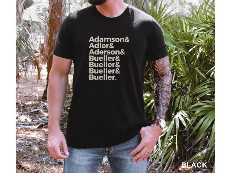 Retro Film Ferris Buellers Day Off Roll Call Fun Lustiges Shirt Unisex Jersey Kurzarm T-Shirt von TrendyFindsCo