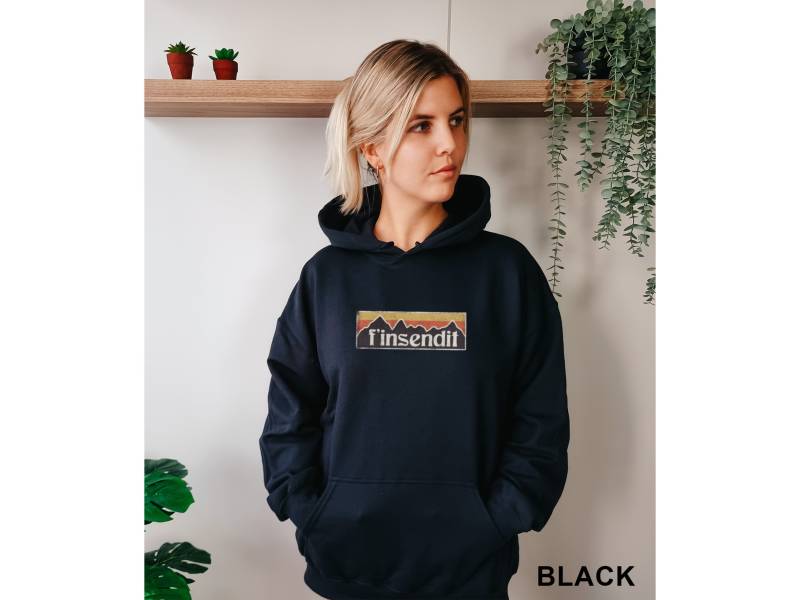 Senden Sie Es Snowboarding Snow Skiing Utah Colorado Finsendit Unisex Hoodie Kapuzen-Sweatshirt von TrendyFindsCo