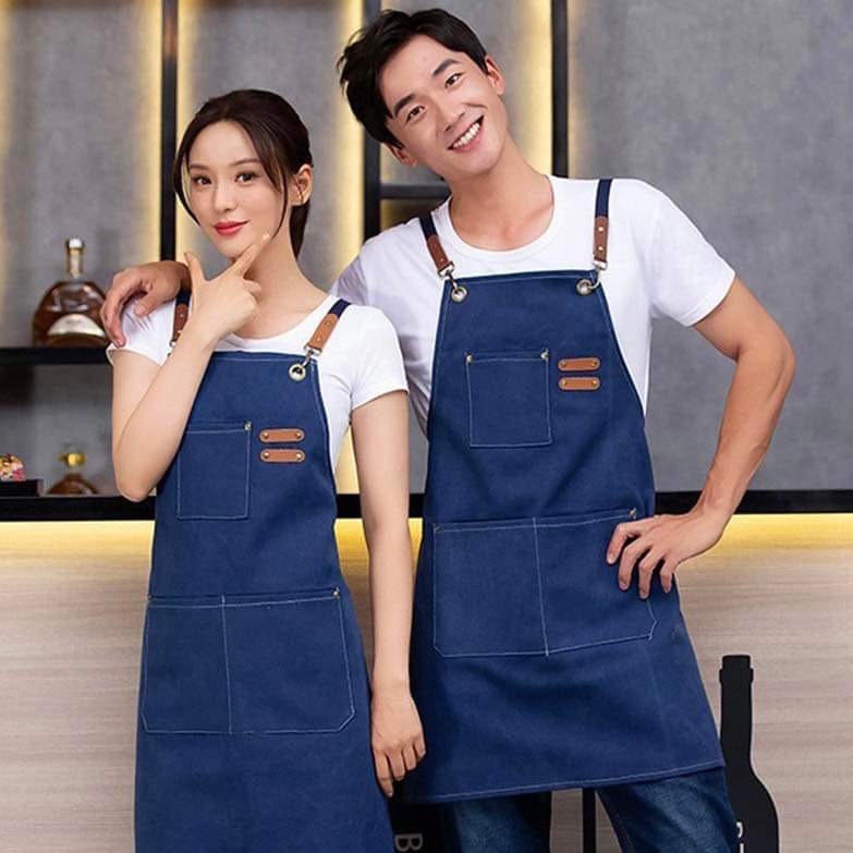 Canvas Werkstatt Schürze Mit Taschen, Individuelles Geschenk Für Ihn, Bar Schürze, Barbeque Barkeeper von TrendyTeeStore