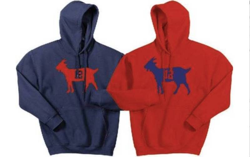 Tom Brady Goat Hoodie Unisex Fußball Fan Bekleidung von TrendyTeeStore