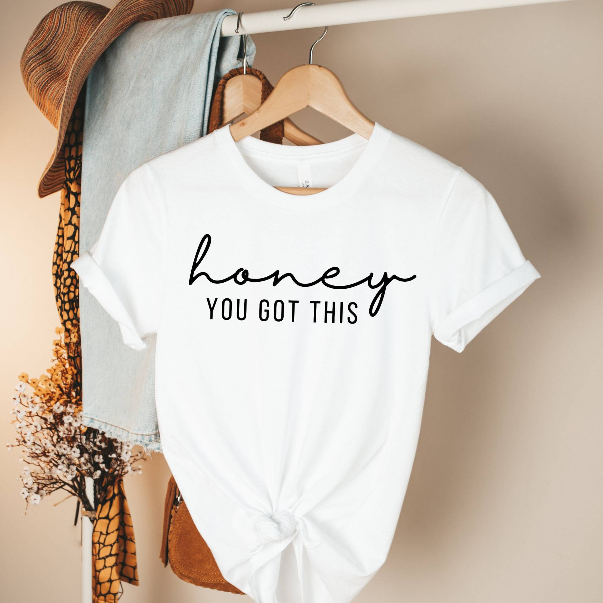 Honey You Got This Tshirt Choose Peace Motivation Love Shirts Positive Zitate Süße Frauen Shirt Motivationsshirts Für Positive Vibes von TrendyTigerShop