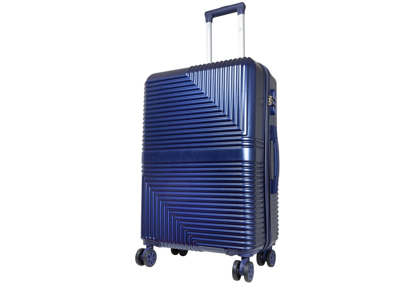 Trendyshop365 Hartschalen-Trolley Barcelona, 4 Farben, 3 Größen, Reisekoffer mit, 4 Rollen, Zwillingsrollen, Zahlenschloss, robust und leicht von Trendyshop365