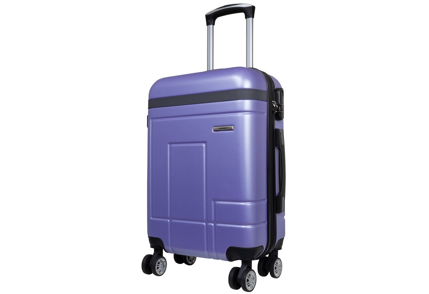 Trendyshop365 Hartschalen-Trolley Genf, 4 Farben, 3 Größen, Reisekoffer mit, 4 Rollen, Zwillingsrollen, Zahlenschloss, robust und leicht von Trendyshop365