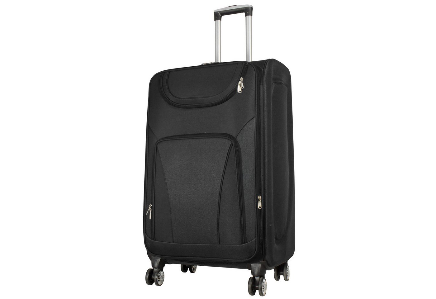 Trendyshop365 Weichgepäck-Trolley Maribor, 4 Größen, 4 Farben, 4 Rollen, Weichgepäck, Zwillingsrollen, Zahlenschloss, 2 Außentaschen, Dehnfalte von Trendyshop365