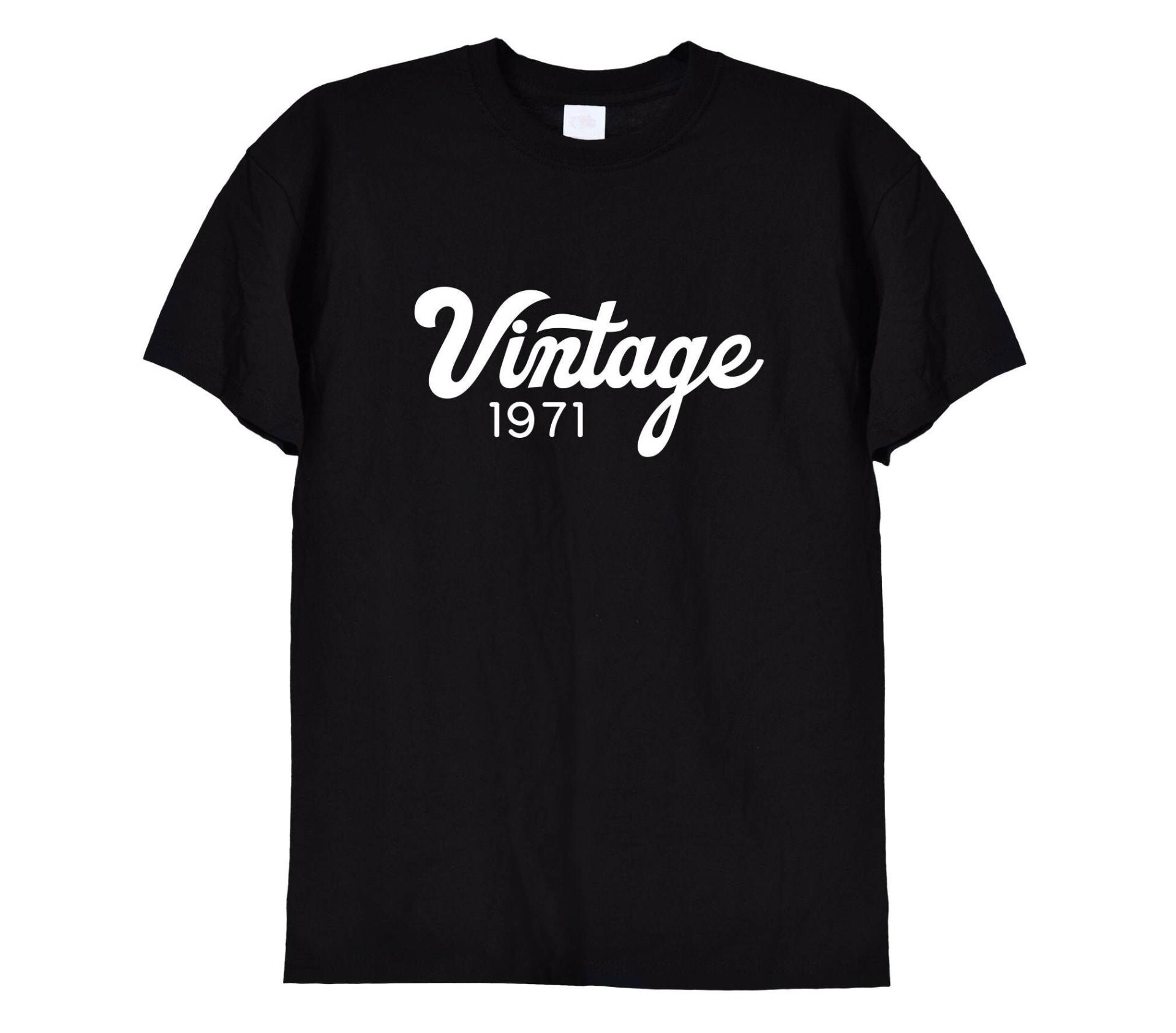 1971 Vintage Geburtstag T Shirt, Lustige Bday Geschenke Für Männer Oder Frauen, Mama, Papa, Grandad, Retro Alte Geschenk, 52., 51., 50., 584 von TrendysnugTees