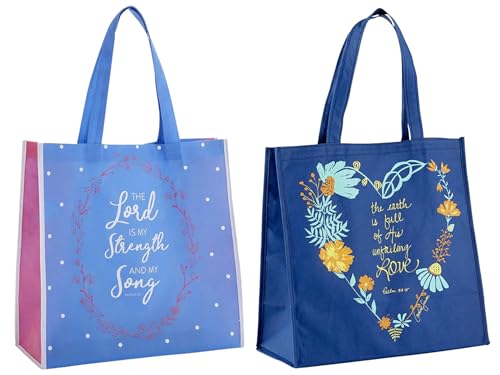 Trendzeen Inspirierende christliche Tragetaschen für Frauen – 2 Stück, religiöse Blumenschriften, wiederverwendbare 15,2 cm Zwickeltaschen für Bibelstudium und Kirchenveranstaltungen Trendzeen Inspirierende christliche Tragetaschen für Frauen – 2 Stück, religiöse Blumenschriften, wiederverwendbare 15,2 cm Zwickeltaschen für Bibelstudium und Kirchenveranstaltungen von Trendzeen