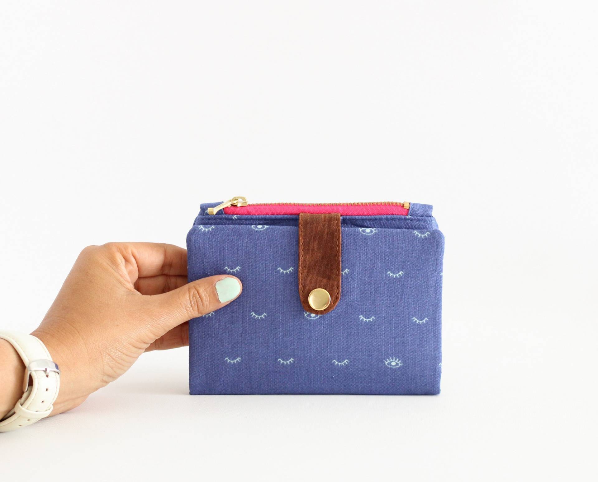 Eye Print Bifold Wallet Geldbeutel, Geldbörse, Geldbörse von Tres3Puntadas