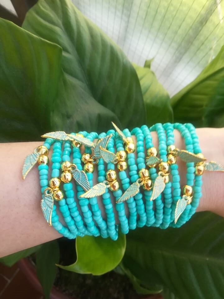 Freundschaftsbänder, Freundschaftsband, Boho Chic, Mehrere Flügel, Engelsflügel, Türkis Schmuck, Stapeln, Stapelbar, Armband Set Freundschaftsbänder, Freundschaftsband, Boho Chic, Mehrere Flügel, Engelsflügel, Türkis Schmuck, Stapeln, Stapelbar, Armband Set von TresJoliePT