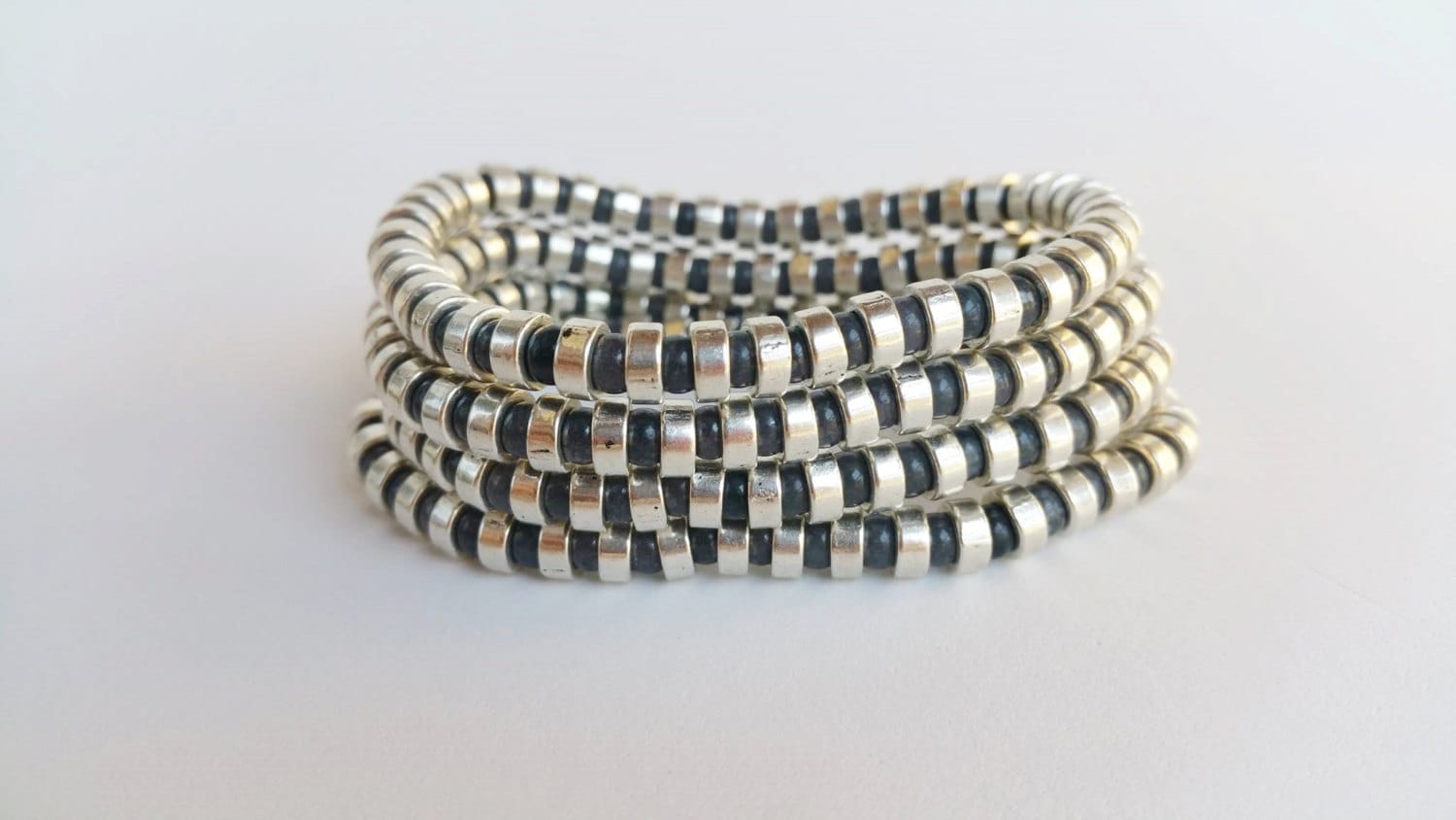 Handgefertigter Schmuck Für Frauen, Perlenarmband-Stapel Sie, Stretch-Armband-Set, Stretch-Armbandset Mit Schwarzen Perlen, Armband-Set Handgefertigter Schmuck Für Frauen, Perlenarmband-Stapel Sie, Stretch-Armband-Set, Stretch-Armbandset Mit Schwarzen Perlen, Armband-Set von TresJoliePT