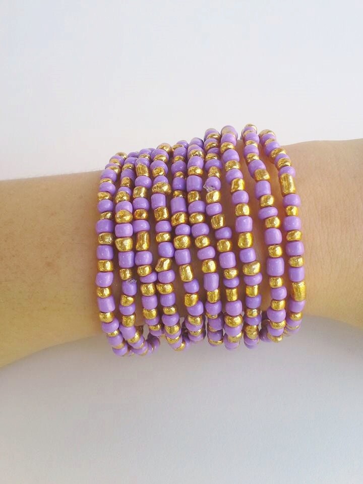 Layering-Armbänder - Basics Freundschafts-stapelarmbänder Gold Und Lila Layering-Armbänder - Basics Freundschafts-stapelarmbänder Gold Und Lila von TresJoliePT