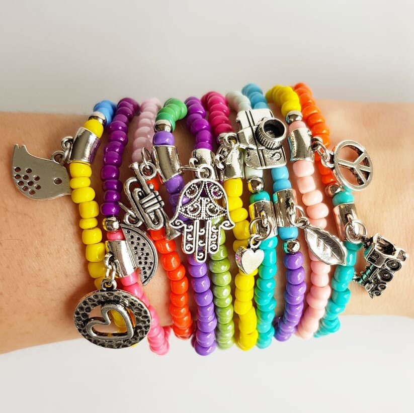 Perlen Freundschaft Armband - Boho Chic Sommer Armbänder Samenbestückt Und Metall Stretch Boho Chic Perlen Freundschaft Armband - Boho Chic Sommer Armbänder Samenbestückt Und Metall Stretch Boho Chic von TresJoliePT